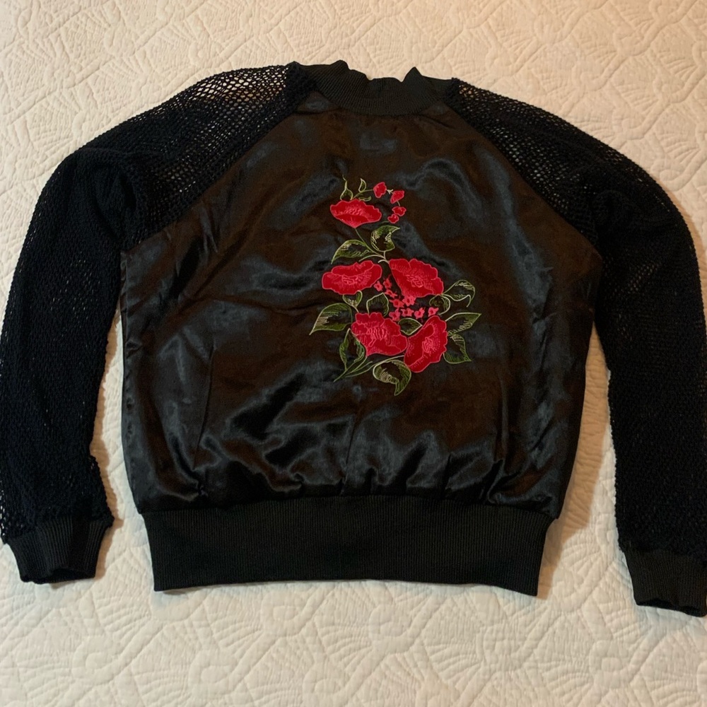 ONE OF A KIND! LF Stores fishnet sleeve jacket